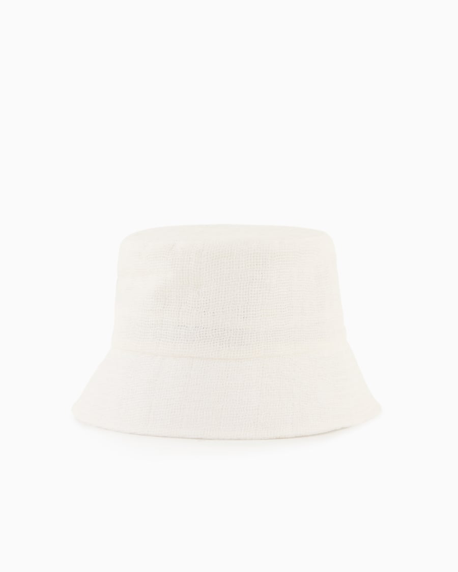 The world of armani CAPPELLO CLOCHE IN MISTO LINO Sconto