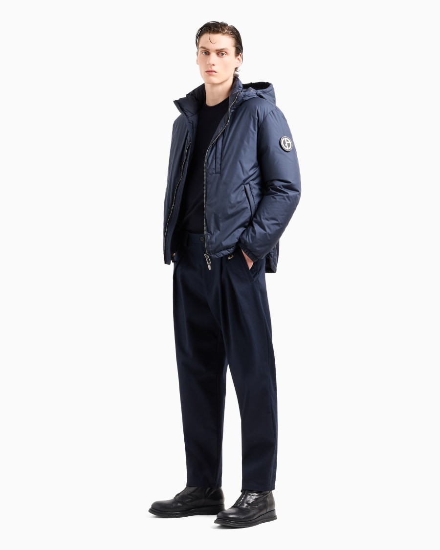 The world of armani BLOUSON CON CAPPUCCIO IMBOTTITO IN PIUMA D'OCA ASV Promozione