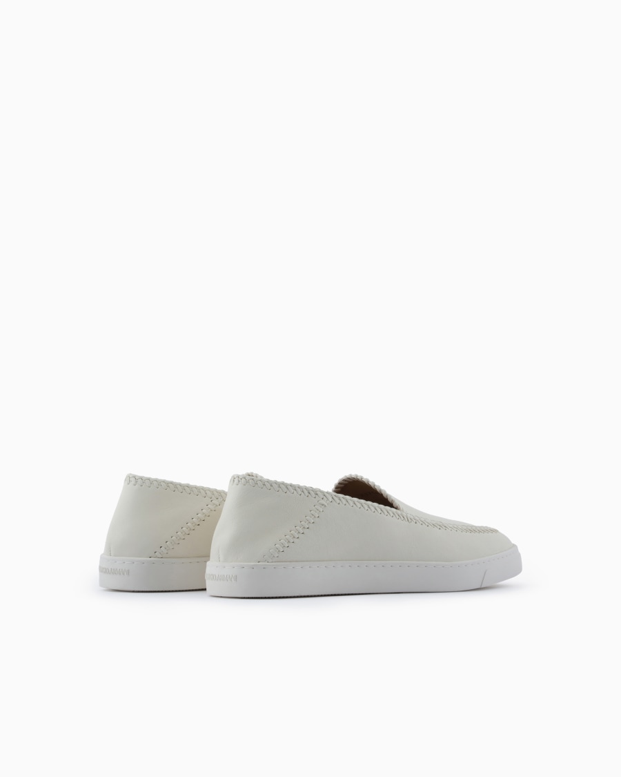 The world of armani GALLERIA 3 SLIP-ON IN NAPPA Pezzi Unici