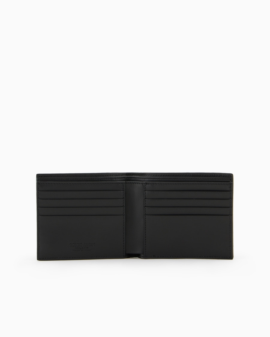 The world of armani PORTAFOGLI BIFOLD IN PELLE STAMPATA Hotsell