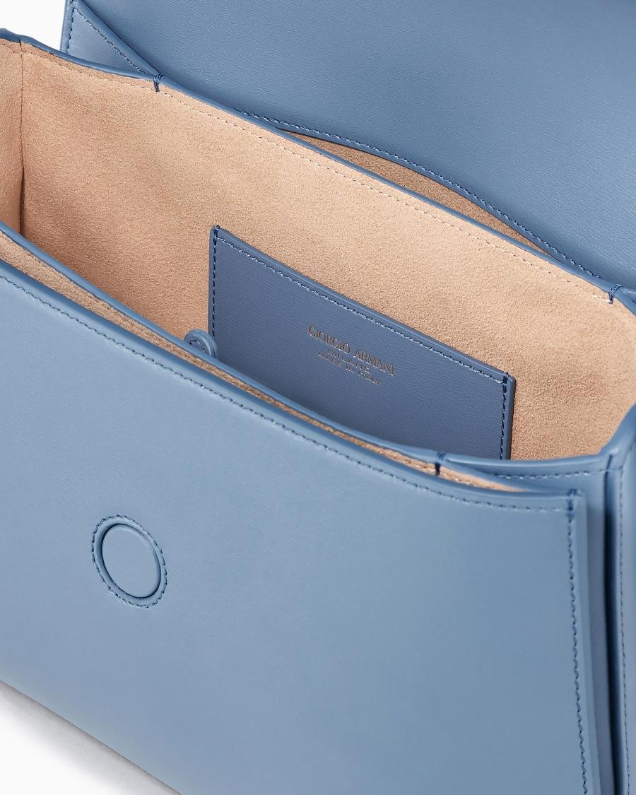The world of armani BORSA MEDIA LA PRIMA IN PELLE PALMELLATA Novità