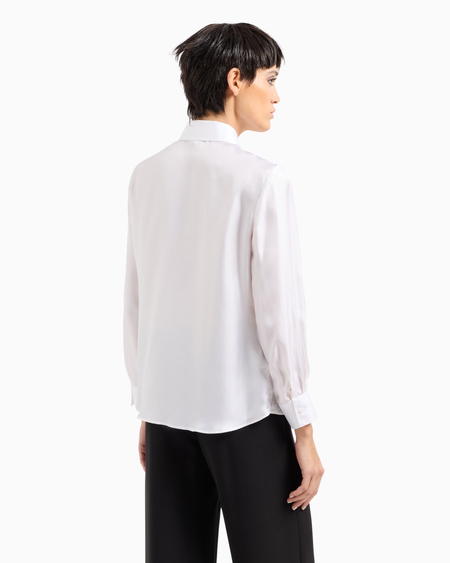 The world of armani CAMICIA IN SETA ORGANICA In Saldo