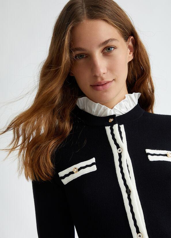 Liu Jo Cardigan con colletto In Linea