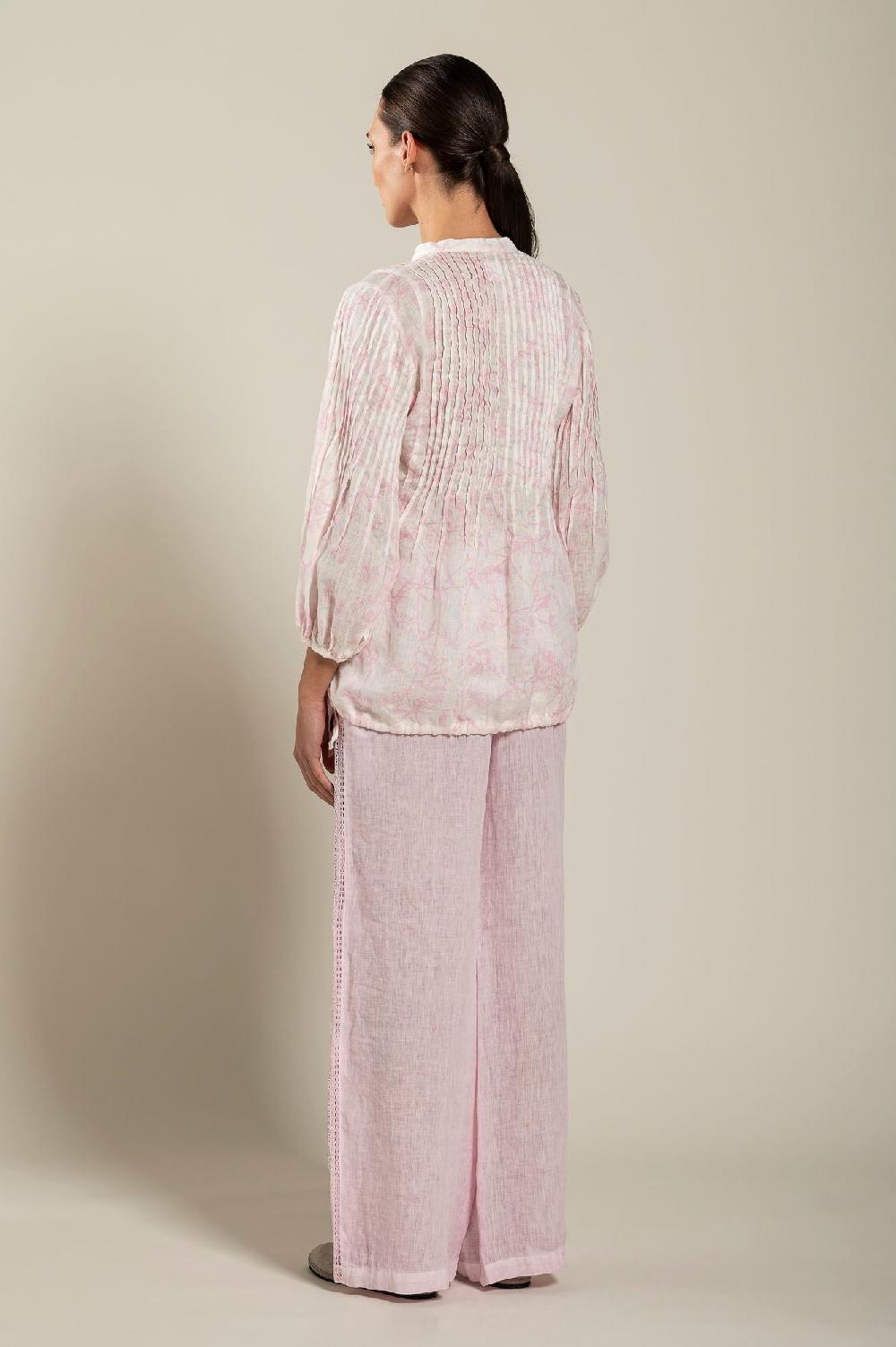 120% Lino Long Sleeve Blouse with Delicate Printed I Più Venduti