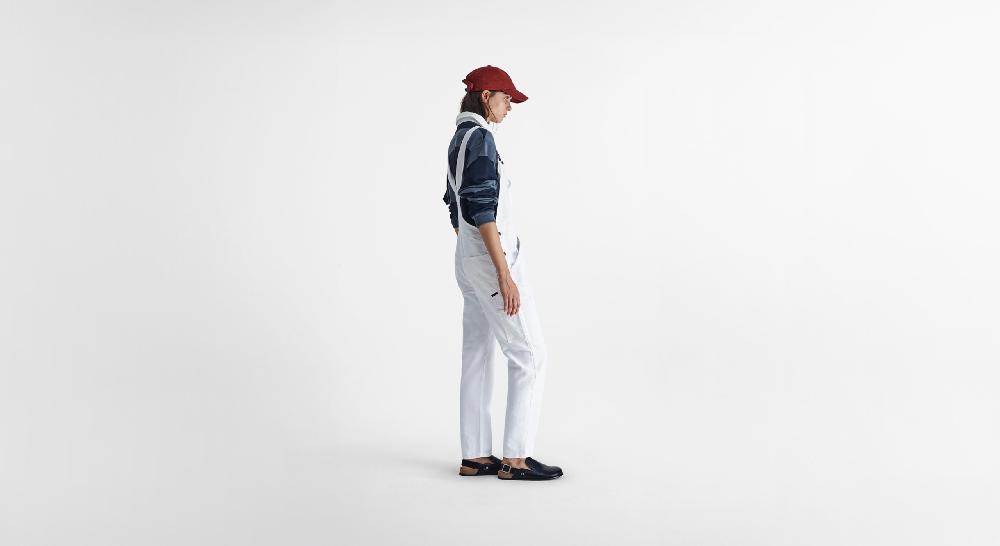 Washington Dee Cee White Denim Overalls I Più Venduti