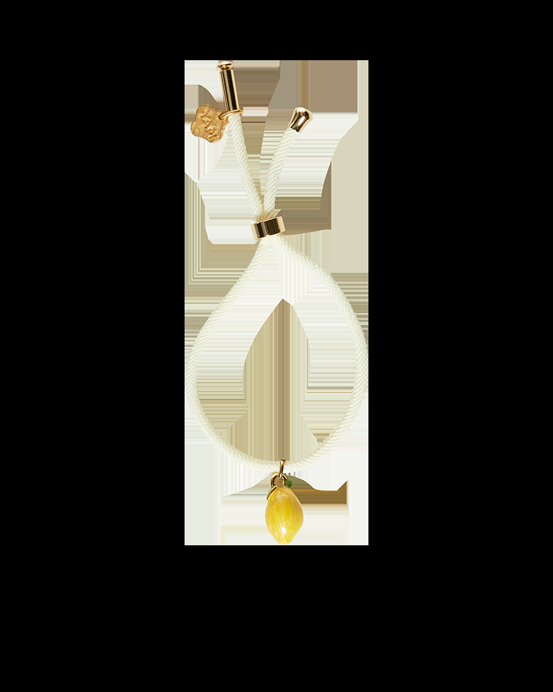 Y'am Capri Lemon cream bracelet Prezzo Ridotto