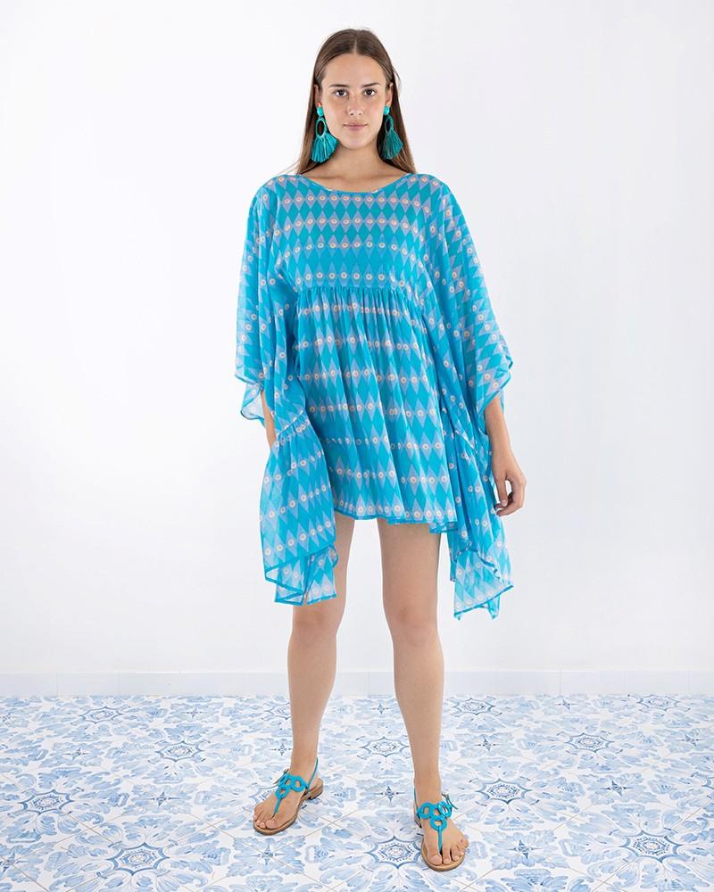 Y'am Capri Marina Poncho Dress Nuova