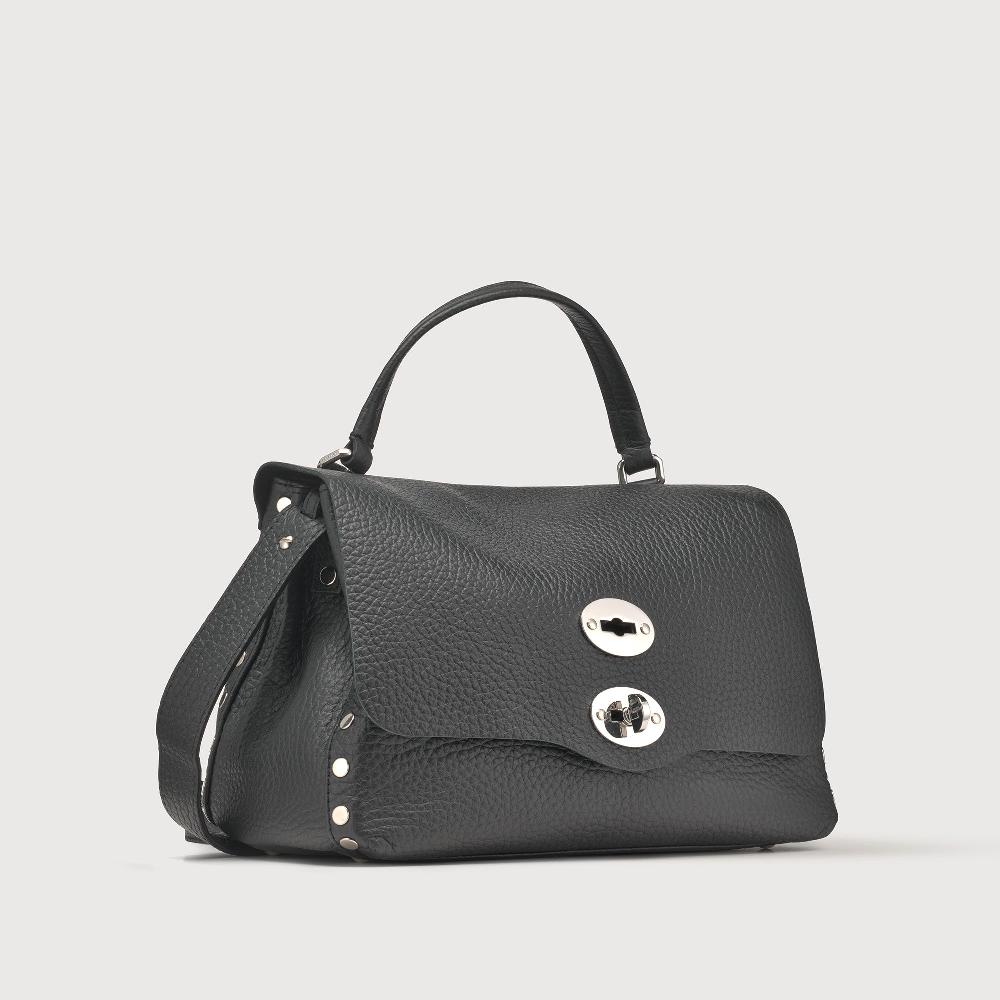 Zanellato BORSA POSTINA® SMALL IN PELLE MARTELLATA BLACK NERO | Zanellato Vendita