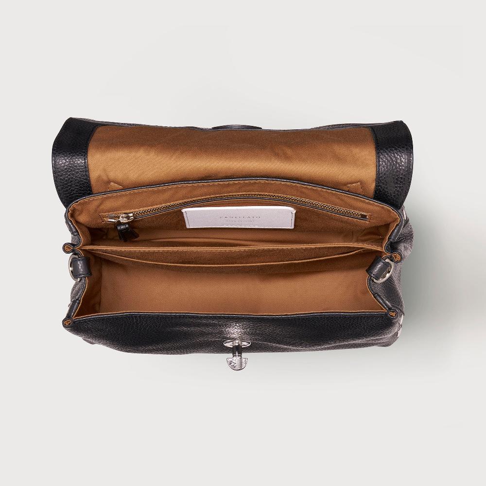 Zanellato BORSA POSTINA® SMALL IN PELLE MARTELLATA BLACK NERO | Zanellato I Più Venduti